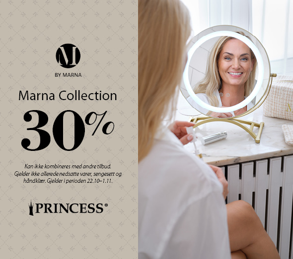 Introtilbud! 30 % på Marna Collection Princess Interiør