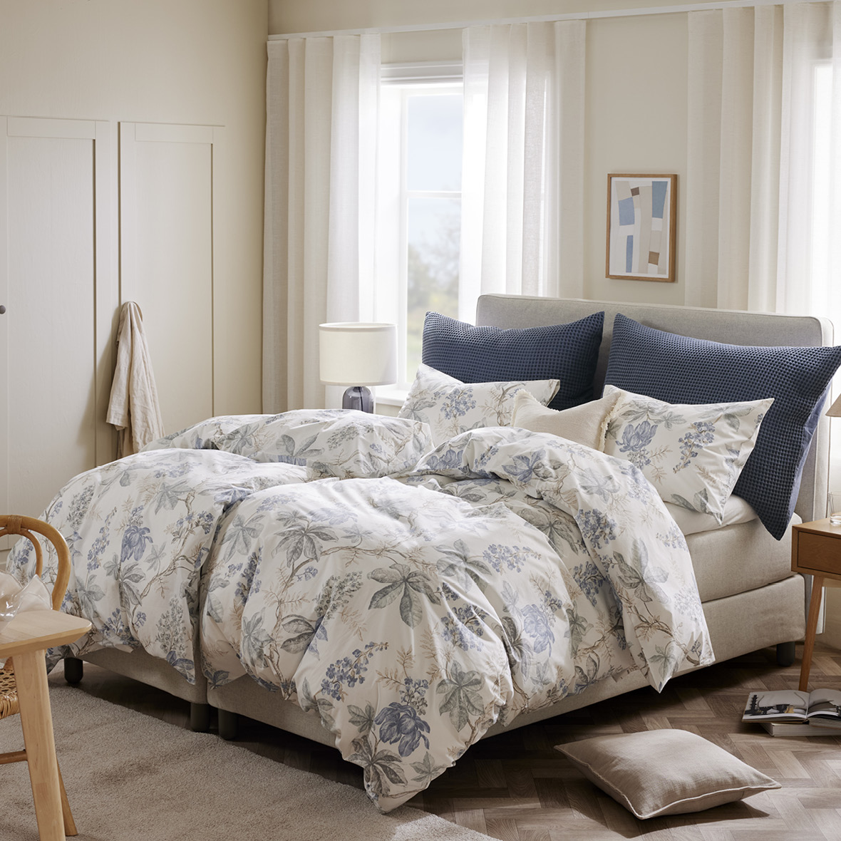 50 % på sengesett i bomull, percale og linblanding Princess Interiør