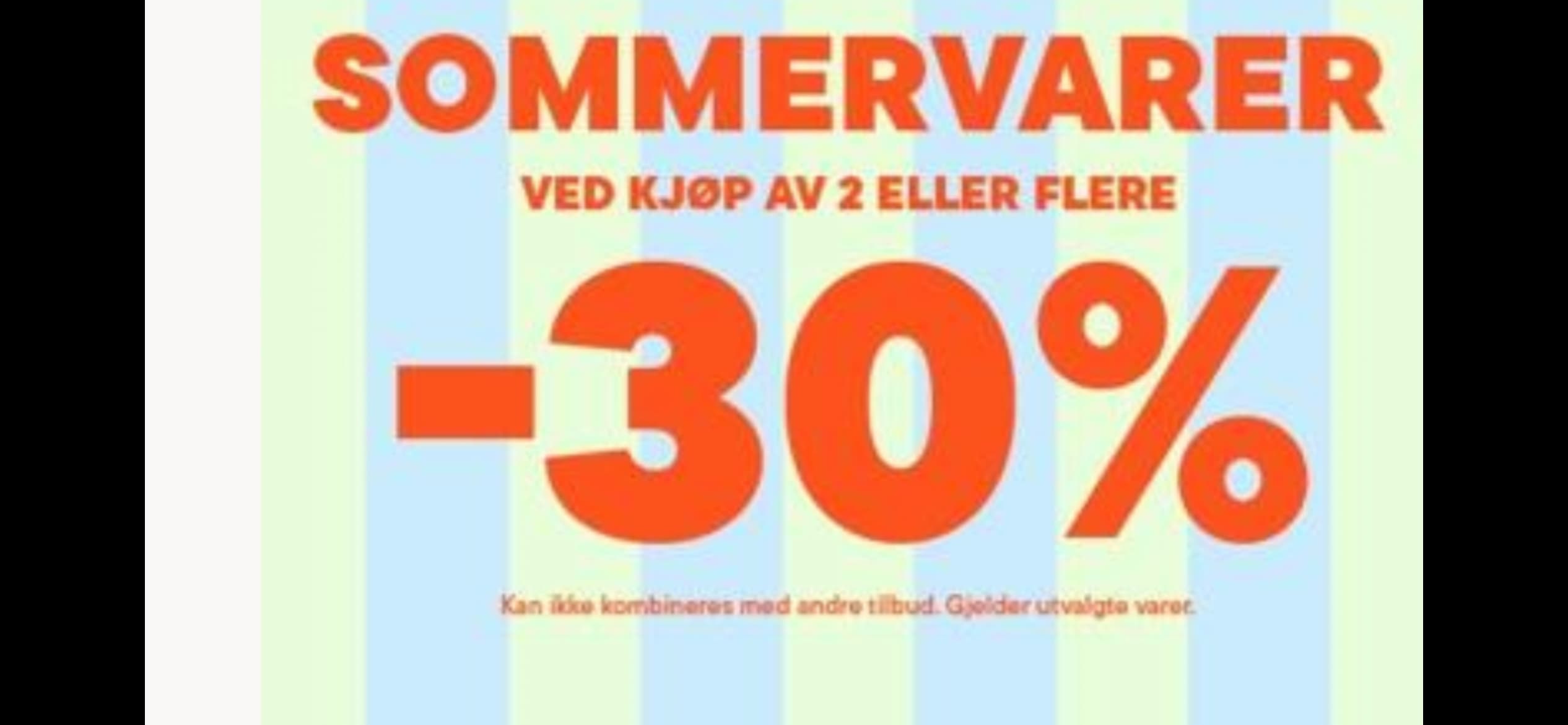 30% ved kjøp av 2 eller flere Cubus