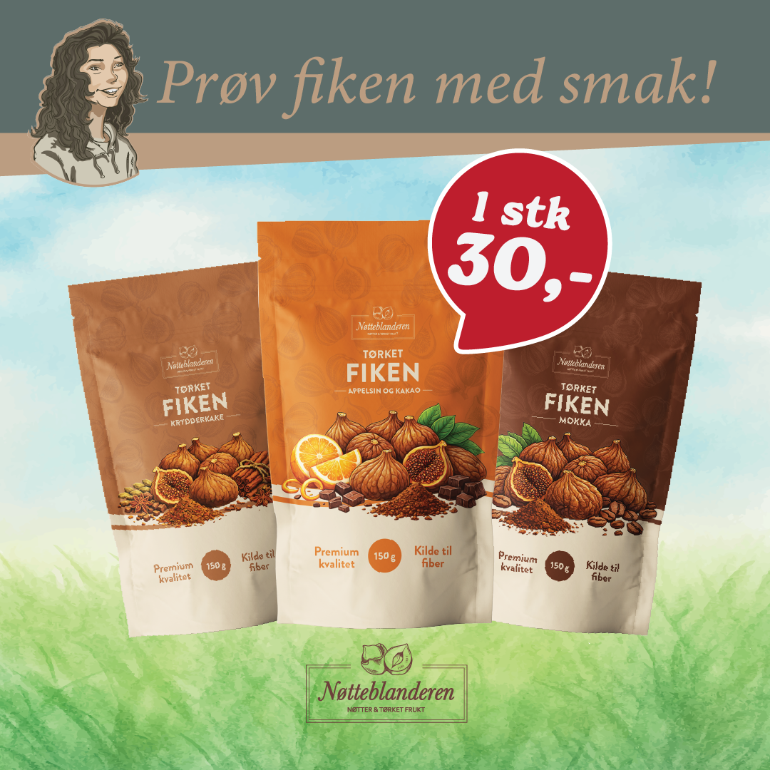 Fiken med smak - 1stk kun 30,- Nøtteblanderen