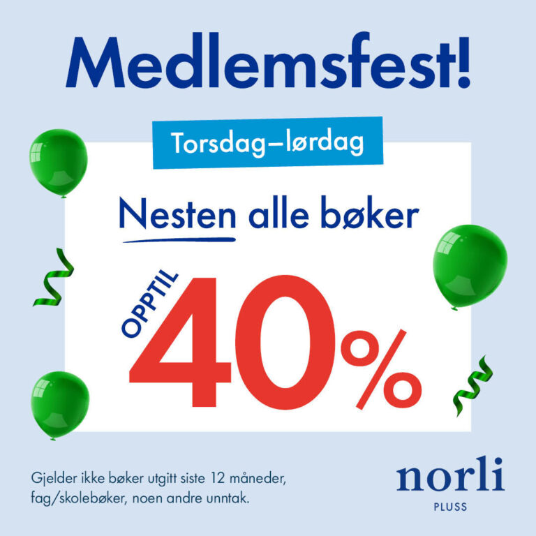 Oktober_2026_Kun uke 42 torsdag-lordag_ Nesten alle boker 40 prosent_Norli_1080x1080_ (3)